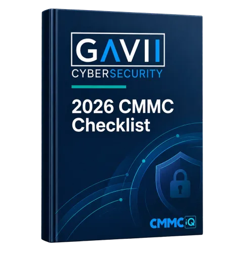 Cover of GAVII’s 2026 CMMC Checklist